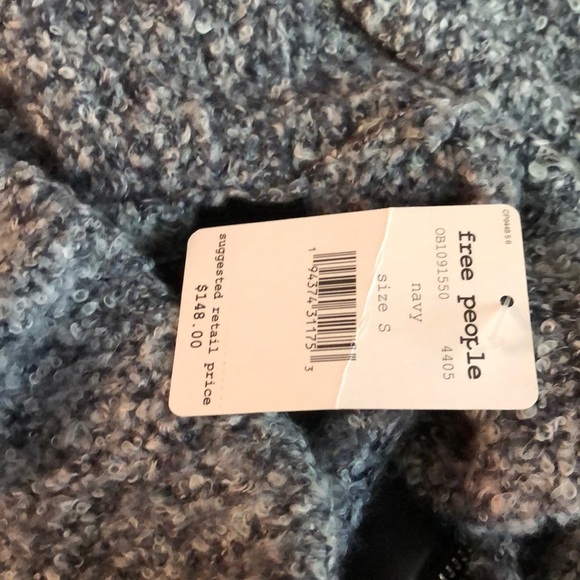 Free People BFF Cardigan Navy Small - Picture 4 of 8